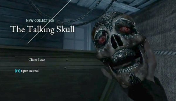talking skull from thief 4