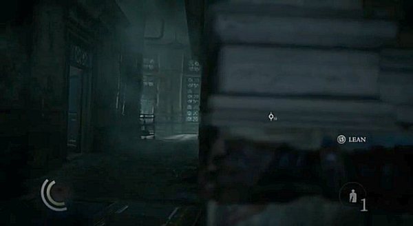 Peering round the corner as the Night Warden approaches - is that a skull forming in the gloom?