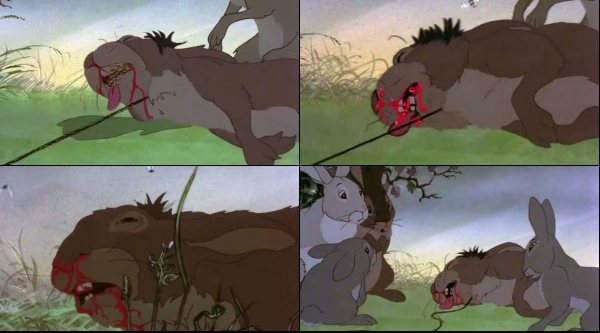 garrotting scene in watership down