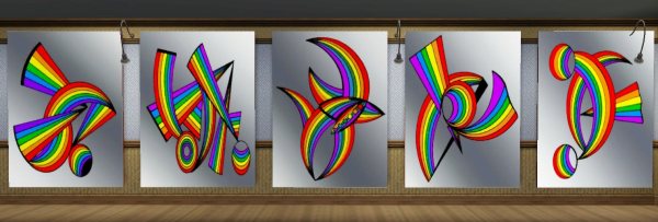 rainbow aerograph poster pictures