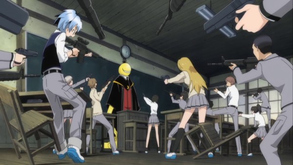 And school's up early and soon we'll be learning, and the lesson today is how to kill...